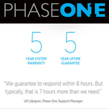 Phase One IQ2 & IQ3 five year warranty.